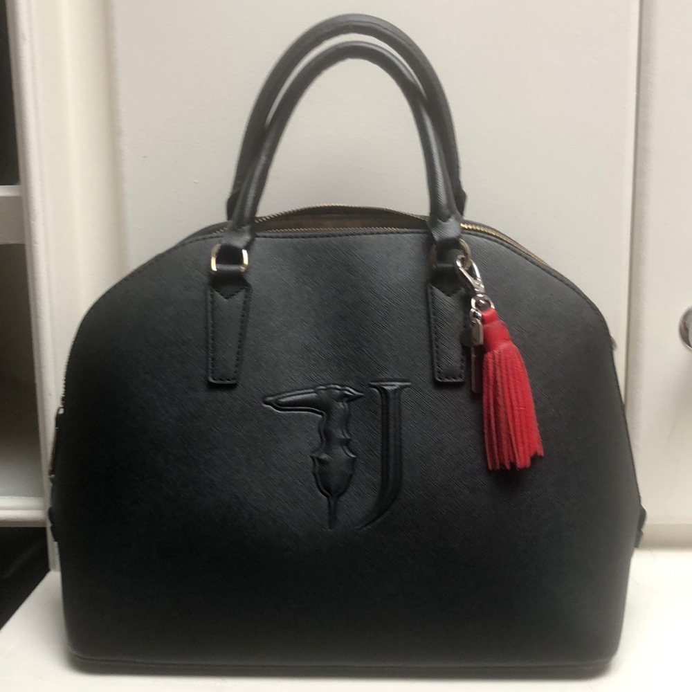 Black leather Italien bag